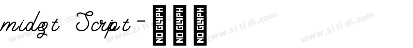 midest Script字体转换 midest Script字体转换